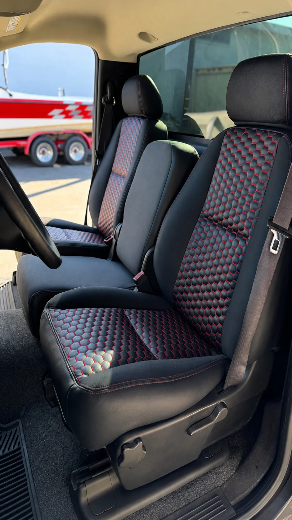 Classic car interior upholstery