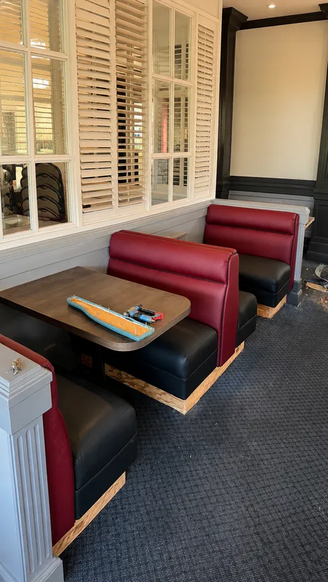 Red & Black Booth Installation
